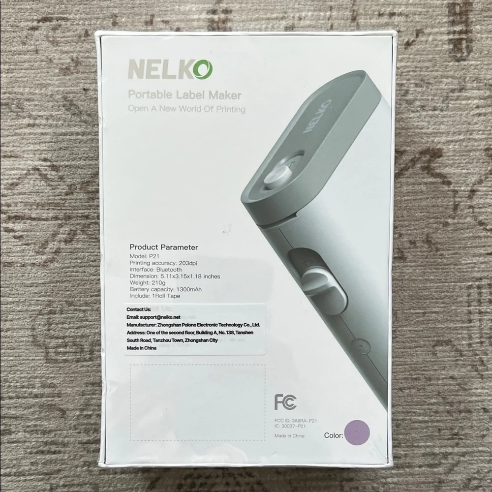 NELKO Gray Portable Label Maker